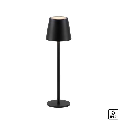 Leuchten Direkt 19250-18 - LED Buiten dimbare oplaadbare tafellamp EURIA LED/3W/5V 2600 mAh IP54 zwart