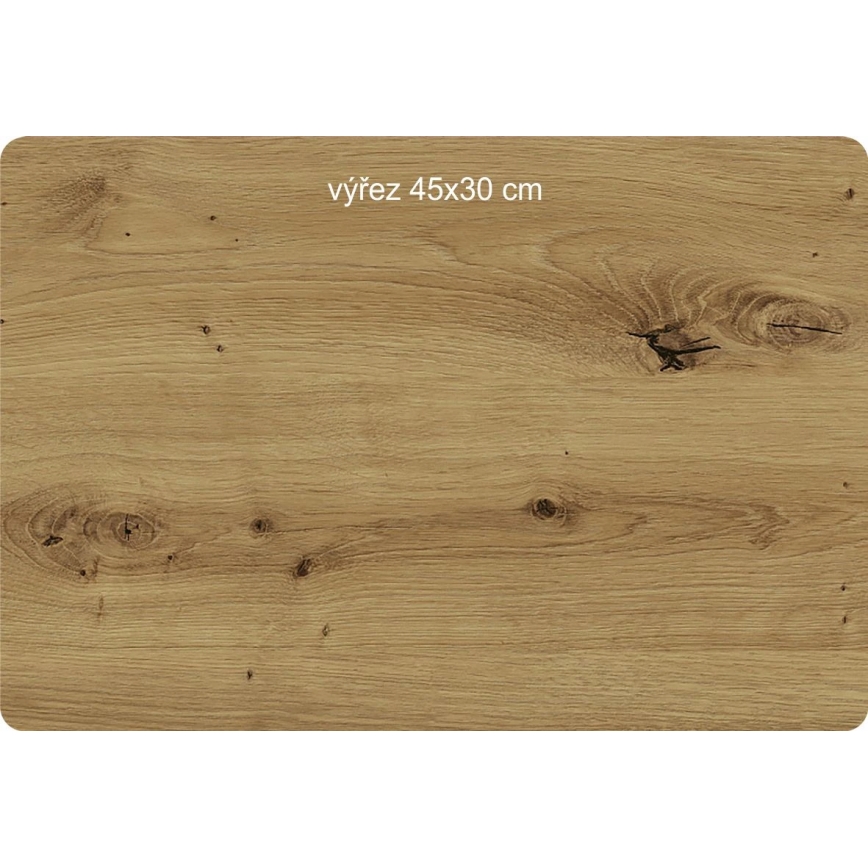 Li-Go 23628/DUB3 - LED-wandklok/1xAA Ø 32 cm licht eiken/Rond