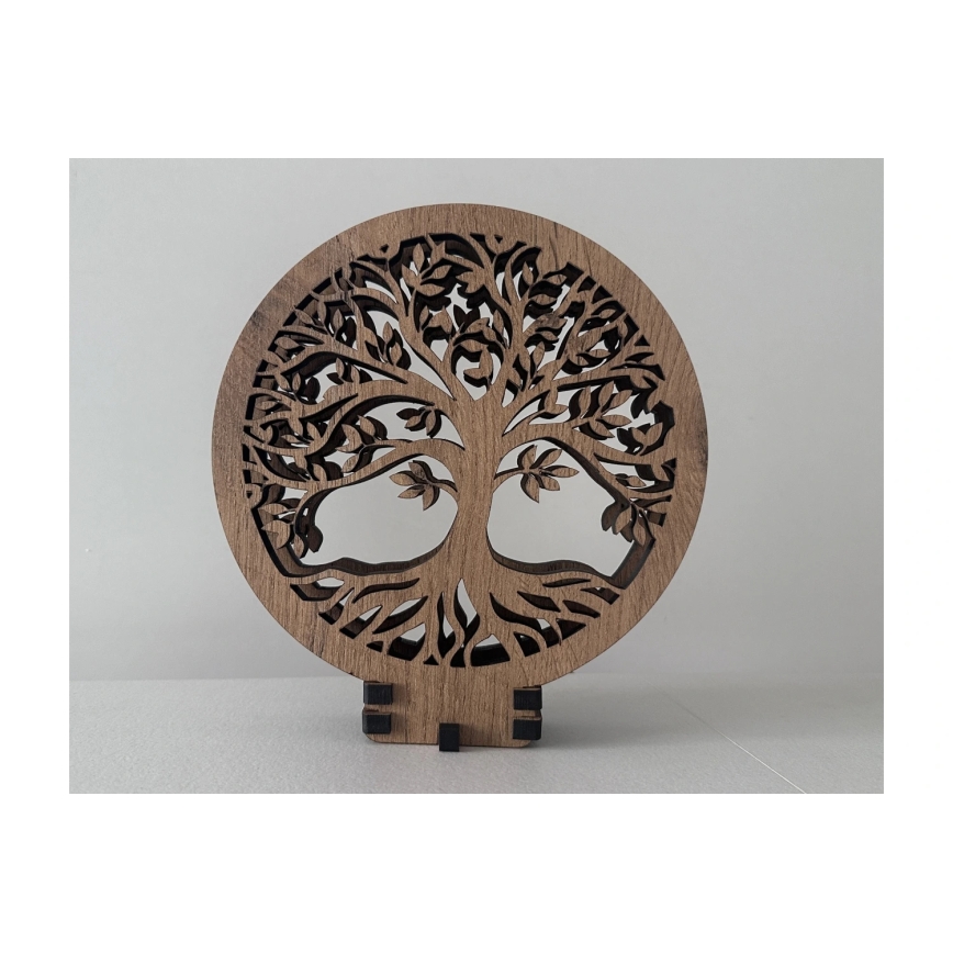 Li-Go 23648/DUB2 - dimbare LED tafeldecoratie LED/12W/230V 30x31 cm eiken/Levensboom