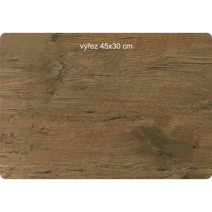 Li-Go 5499/DUB2 - Wandklok 1xAA 40x40 cm eiken