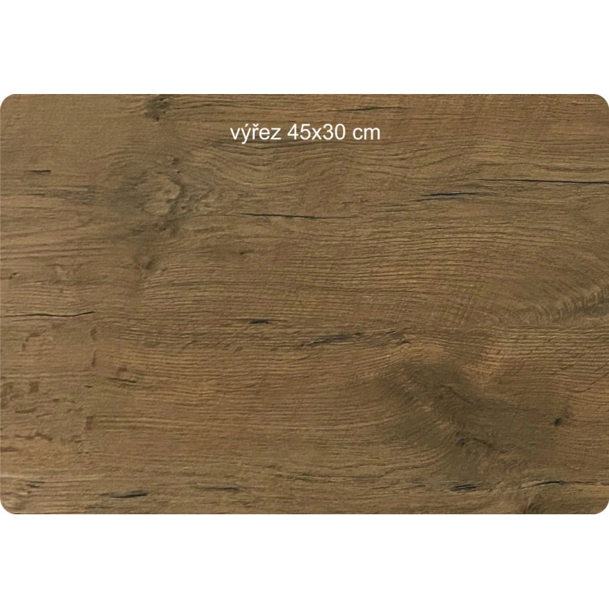 Li-Go 5499/DUB2 - Wandklok 1xAA 40x40 cm eiken