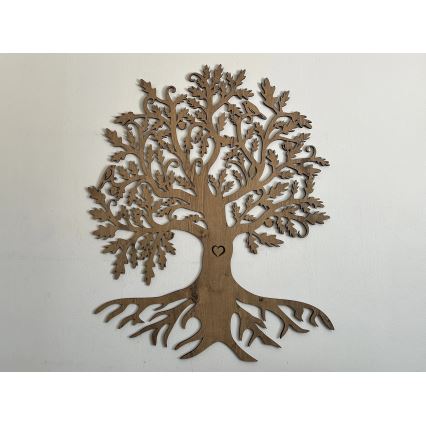 Li-Go 5729/DUB2 - LED wanddecoratie met bewegingssensor LED/10W/5V 90x110 cm eiken