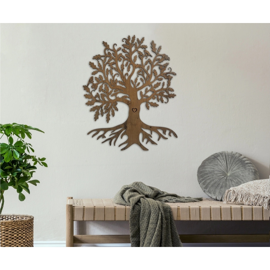 Li-Go 5732/DUB/S2 - Dimbare LED-wanddecoratie LED/10W/5V 20000 mAh 68x80 cm eiken