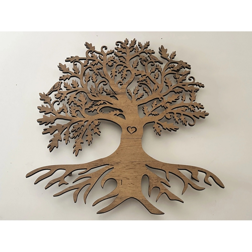 Li-Go 5732/DUB/S2 - Dimbare LED-wanddecoratie LED/10W/5V 20000 mAh 68x80 cm eiken