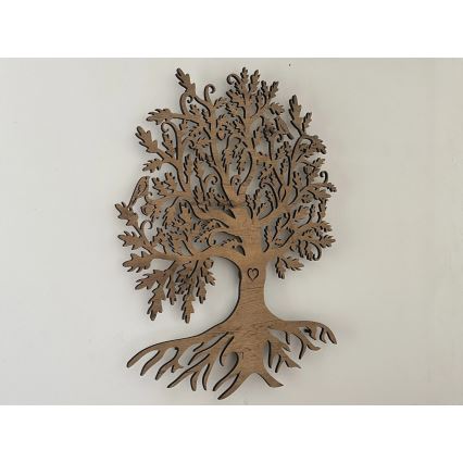 Li-Go 5742/DUB2 - Dimbare LED-wanddecoratie LED/10W/230V 90x110 cm eiken