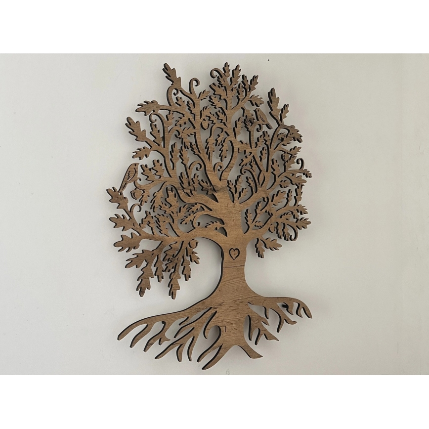 Li-Go 5742/DUB2 - Dimbare LED-wanddecoratie LED/10W/230V 90x110 cm eiken