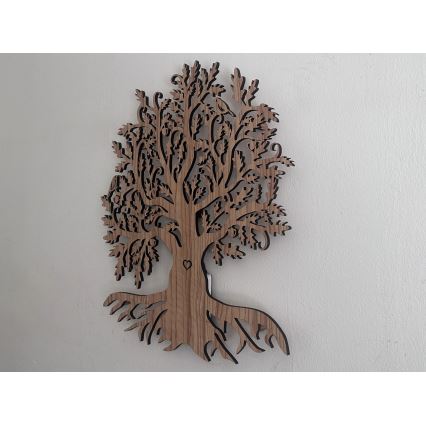 Li-Go 5747/DUB2 - Dimbare LED-wanddecoratie LED/10W/230V 45x55 cm eik