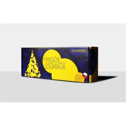 Lichtsnoer FELICIA 16xE10 13,5m warm wit, Gemaakt in Tsjechië