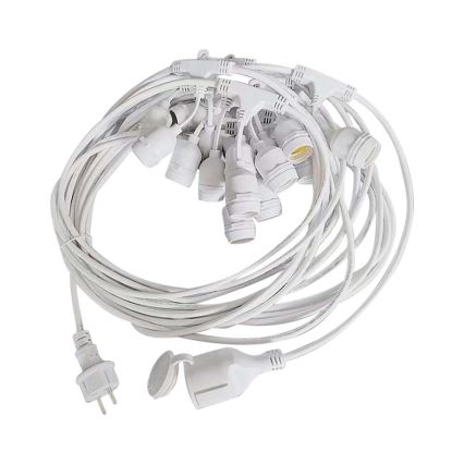 Lichtsnoer voor buiten STRING 15xE27/40W/230V 15m IP65