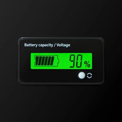 LiFePO4-accu met display 12,8 V / 100 Ah