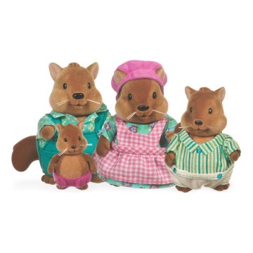 Li'l Woodzeez - Set met figuren BUSTLEBERRY eekhoorn familie