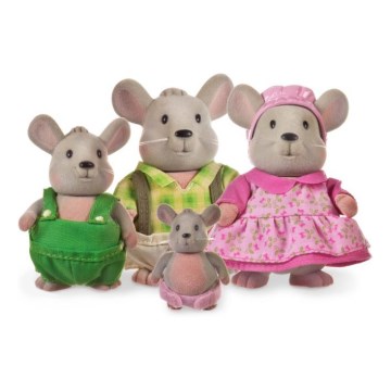 Li'l Woodzeez - Set met figuren HANDYDANDY muizen familie