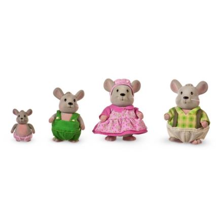 Li'l Woodzeez - Set met figuren HANDYDANDY muizen familie
