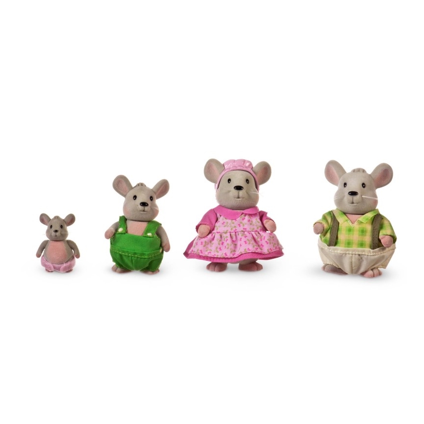 Li'l Woodzeez - Set met figuren HANDYDANDY muizen familie