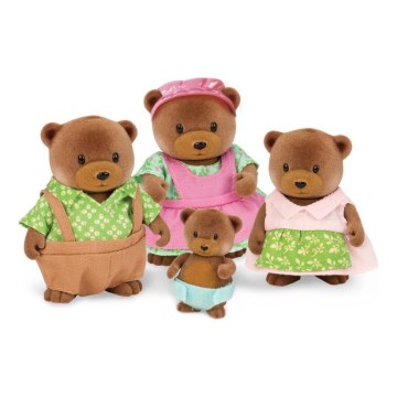 Li'l Woodzeez - Set met figuren HEALTHNUGGLE beer familie
