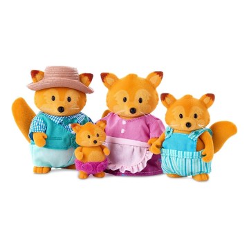 Li'l Woodzeez - Set met figuren TIPPYTAIL familie vos