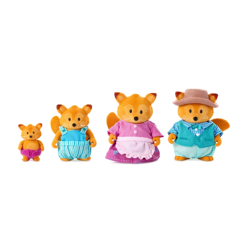 Li'l Woodzeez - Set met figuren TIPPYTAIL familie vos