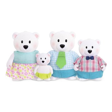 Li'l Woodzeez - Set met figuren VAN NORTH familie van ijsberen