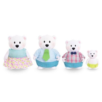 Li'l Woodzeez - Set met figuren VAN NORTH familie van ijsberen