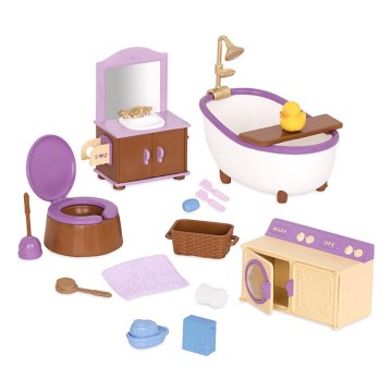 Li'l Woodzeez - Toy set badkamer furniture