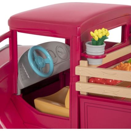 Li'l Woodzeez - Toy set famer's vrachtauto met food stand 3xAAA