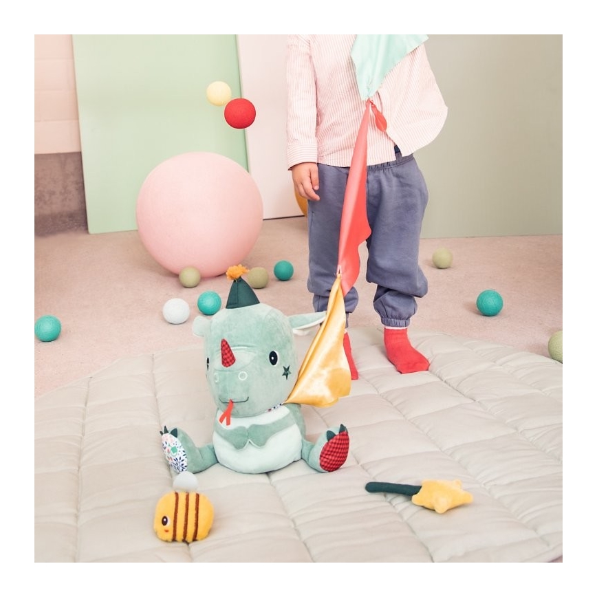 Lilliputiens - Pluche draak goochelaar Joe