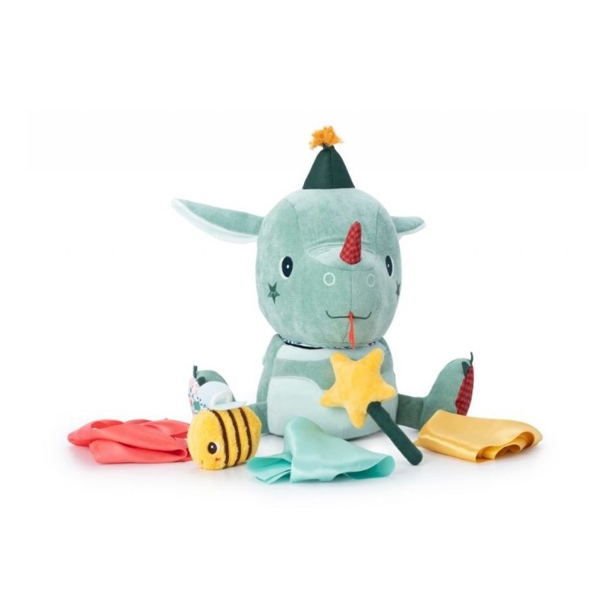 Lilliputiens - Pluche draak goochelaar Joe