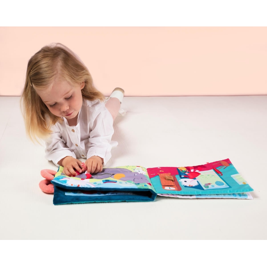 Lilliputiens - Textielboek voor kinderen Ondeugende baby geiten