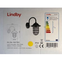 Lindby - Buitenwandlamp NAILA 1xE27/60W/230V IP44