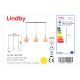 Lindby - Dimbare hanglamp aan een koord SOFIAN 3xE27/60W/230V