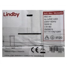Lindby - Dimbare LED hanglamp aan een koord SOLVINA 4xLED/4,5W/230V