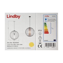 Lindby - Hanglamp aan een koord KORIKO 1xE27/60W/230V