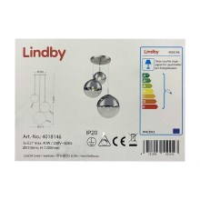 Lindby - Hanglamp aan een koord RAVENA 3xE27/40W/230V