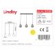 Lindby - Hanglamp aan een koord SOFIAN 3xE27/60W/230V