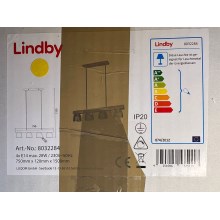 Lindby - Hanglamp aan een koord WATAN 4xE14/28W/230V