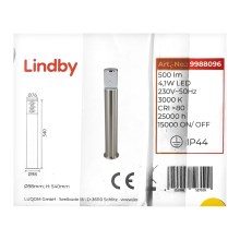 Lindby - LED Buitenlamp BELEN LED/4,1W/230V IP44