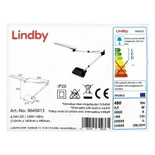 Lindby - LED dimbare touch tafellamp FELIPE LED/4,5W/230V