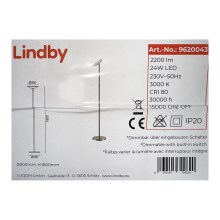 Lindby - LED dimbare touch vloerlamp MALEA LED/24W/230V