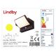 Lindby - LED Solar wandlamp met sensor SHERIN LED/3.7W/3.7V IP54