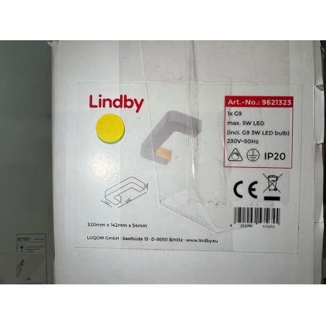 Lindby - LED Wandlamp JULIKA 1xG9/5W/230V