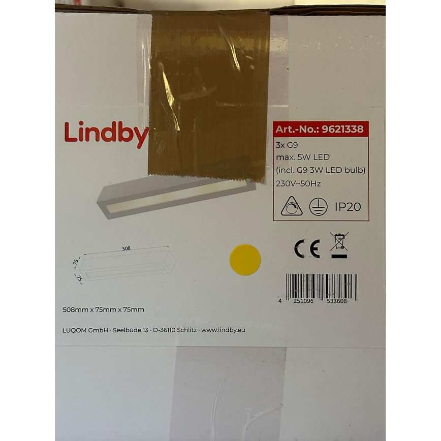 Lindby - LED Wandlamp TJADA 3xG9/3W/230V