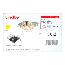 Lindby - Plafondlamp ANNIKA 5xE14/40W/230V