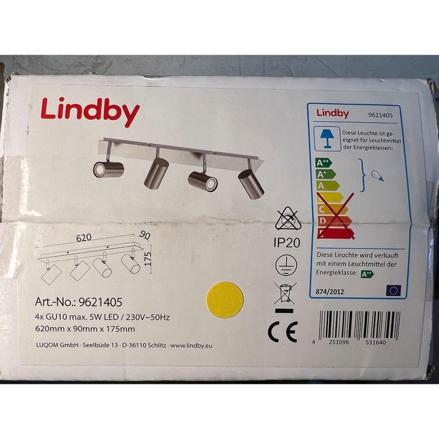 Lindby - Spot 4xGU10/5W/230V