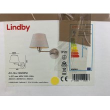 Lindby - Wandlamp POLA 1xE27/60W/230V