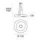 Linea Light 6860 - Hanglamp aan een koord MR. MAGOO 1x2GX13/55W/230V diameter 76 cm