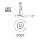 Linea Light 8005 - Dimbare LED hanglamp aan een koord MR. MAGOO LED/23W/230V diameter 52 cm