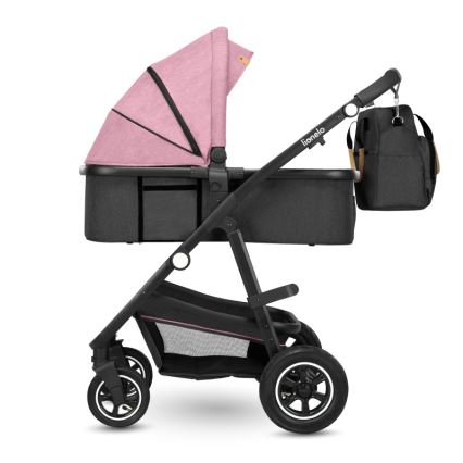 Lionelo - 2-in-1 combi-kinderwagen AMBER Roze Roos
