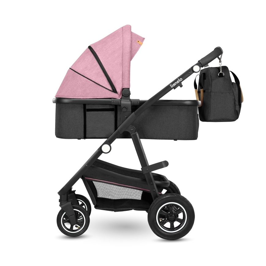 Lionelo - 2-in-1 combi-kinderwagen AMBER Roze Roos