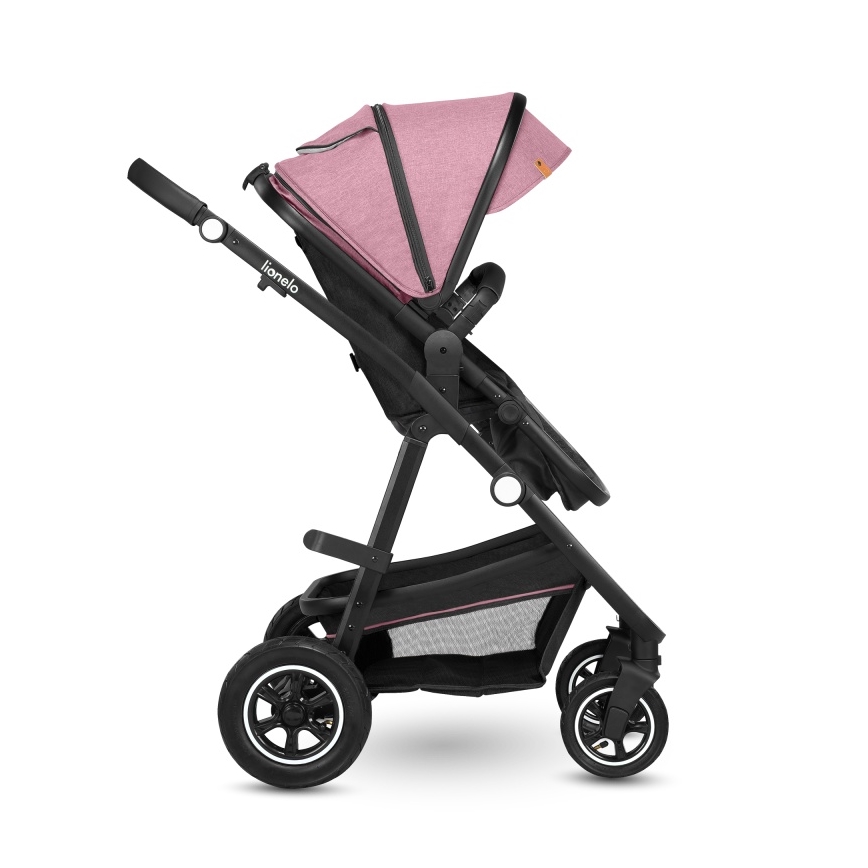 Lionelo - 2-in-1 combi-kinderwagen AMBER Roze Roos
