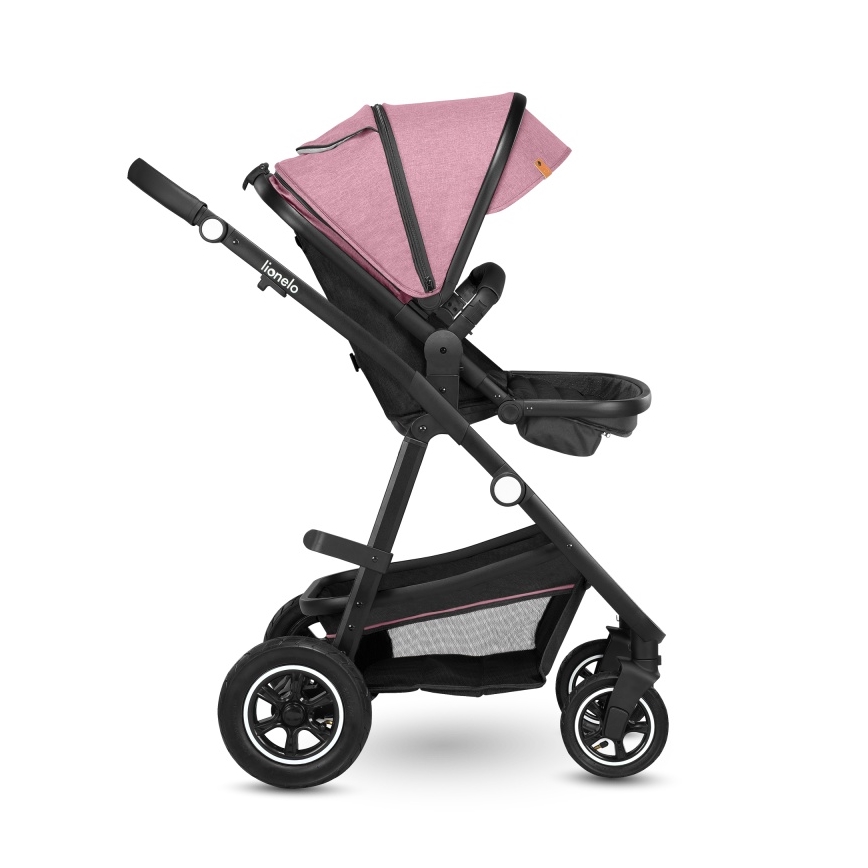 Lionelo - 2-in-1 combi-kinderwagen AMBER Roze Roos